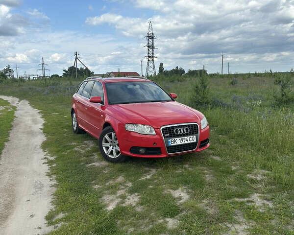 Красный Ауди А4, объемом двигателя 1.97 л и пробегом 375 тыс. км за 5250 $, фото 1 на Automoto.ua
