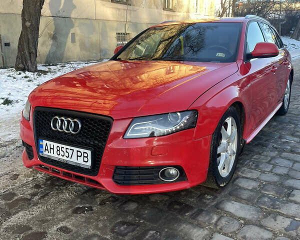 Красный Ауди А4, объемом двигателя 1.98 л и пробегом 318 тыс. км за 7600 $, фото 1 на Automoto.ua