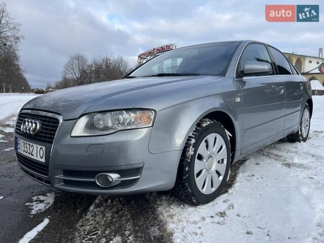 Сірий Ауді А4, об'ємом двигуна 2 л та пробігом 214 тис. км за 7300 $, фото 1 на Automoto.ua