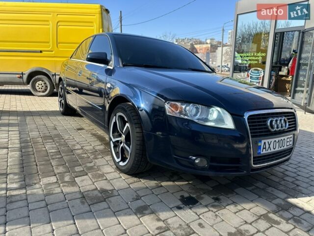 Синий Ауди А4, объемом двигателя 2.01 л и пробегом 280 тыс. км за 8000 $, фото 1 на Automoto.ua