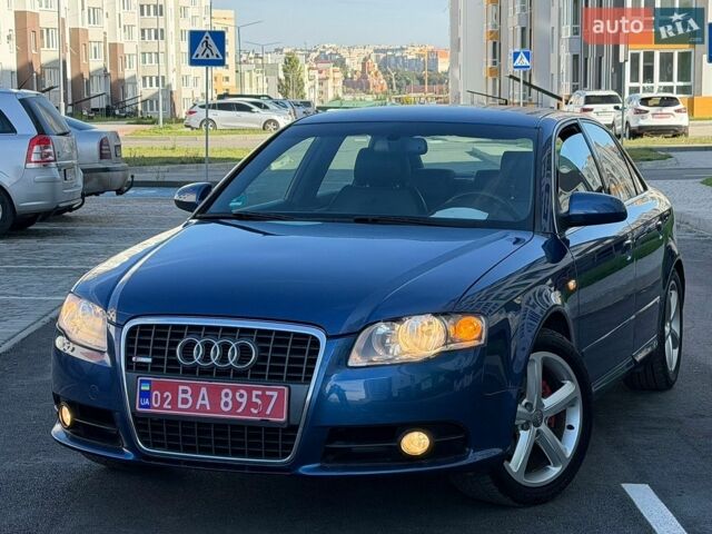Синий Ауди А4, объемом двигателя 2 л и пробегом 196 тыс. км за 7499 $, фото 1 на Automoto.ua