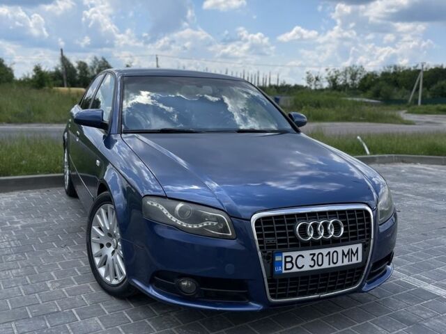 Синий Ауди А4, объемом двигателя 2 л и пробегом 209 тыс. км за 6700 $, фото 1 на Automoto.ua
