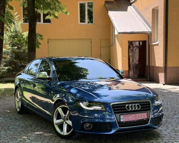 Синий Ауди А4, объемом двигателя 2 л и пробегом 218 тыс. км за 10450 $, фото 1 на Automoto.ua