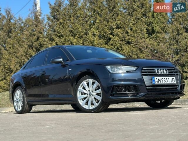 Синий Ауди А4, объемом двигателя 2 л и пробегом 96 тыс. км за 20499 $, фото 1 на Automoto.ua