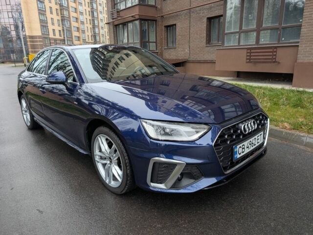 Синий Ауди А4, объемом двигателя 2 л и пробегом 83 тыс. км за 30000 $, фото 1 на Automoto.ua