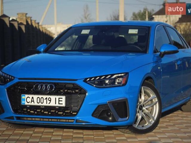 Синий Ауди А4, объемом двигателя 2 л и пробегом 55 тыс. км за 29900 $, фото 1 на Automoto.ua