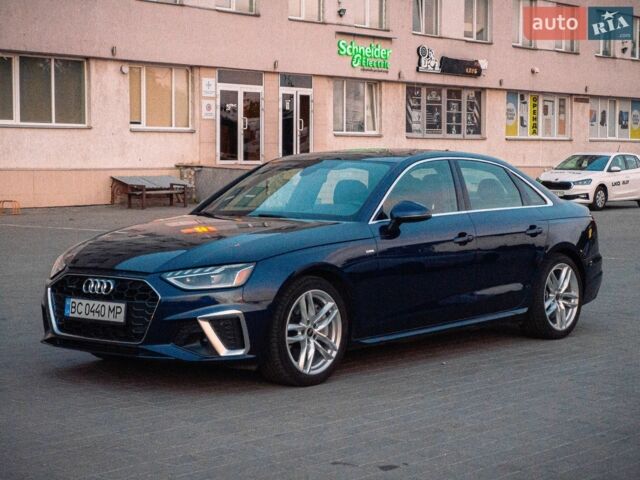 Синий Ауди А4, объемом двигателя 1.98 л и пробегом 44 тыс. км за 35000 $, фото 1 на Automoto.ua
