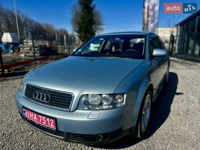 Синий Ауди А4, объемом двигателя 1.8 л и пробегом 220 тыс. км за 5800 $, фото 1 на Automoto.ua