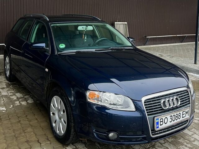 Синий Ауди А4, объемом двигателя 2 л и пробегом 218 тыс. км за 6200 $, фото 1 на Automoto.ua