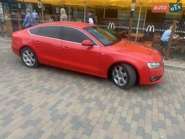 Красный Ауди А5, объемом двигателя 1.98 л и пробегом 210 тыс. км за 10500 $, фото 1 на Automoto.ua