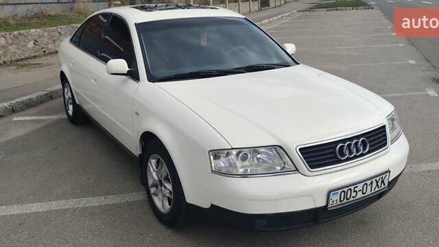 Белый Ауди А6, объемом двигателя 1.8 л и пробегом 347 тыс. км за 6200 $, фото 1 на Automoto.ua
