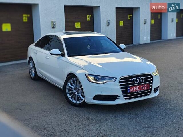 Ауди А6 2013 в Ровно на Automoto.ua Белый Ауди А6, объемом двигателя 2 л и пробегом 222 тыс. км за 11750 $, фото 1 на Automoto.ua