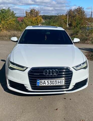 Ауді А6 2015 у Знаменке на Automoto.ua Білий Ауді А6, об'ємом двигуна 1.97 л та пробігом 119 тис. км за 24200 $, фото 1 на Automoto.ua