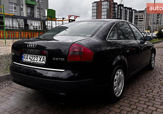 Черный Ауди А6, объемом двигателя 2.5 л и пробегом 299 тыс. км за 4300 $, фото 1 на Automoto.ua
