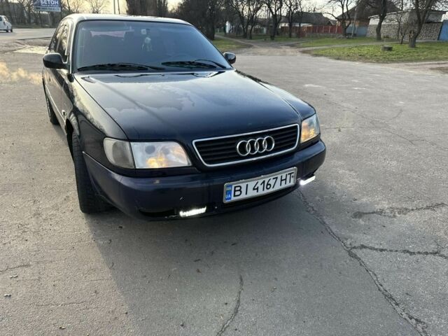 Синий Ауди А6, объемом двигателя 2.3 л и пробегом 350 тыс. км за 3000 $, фото 1 на Automoto.ua