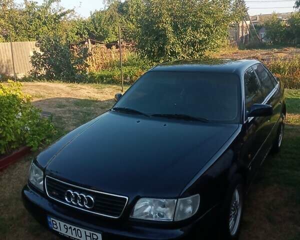 Синий Ауди А6, объемом двигателя 2.8 л и пробегом 350 тыс. км за 4000 $, фото 1 на Automoto.ua