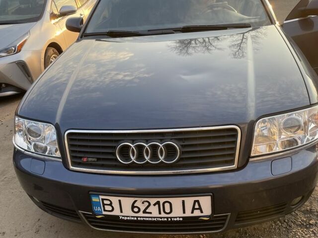 Синий Ауди А6, объемом двигателя 2.5 л и пробегом 444 тыс. км за 5000 $, фото 1 на Automoto.ua