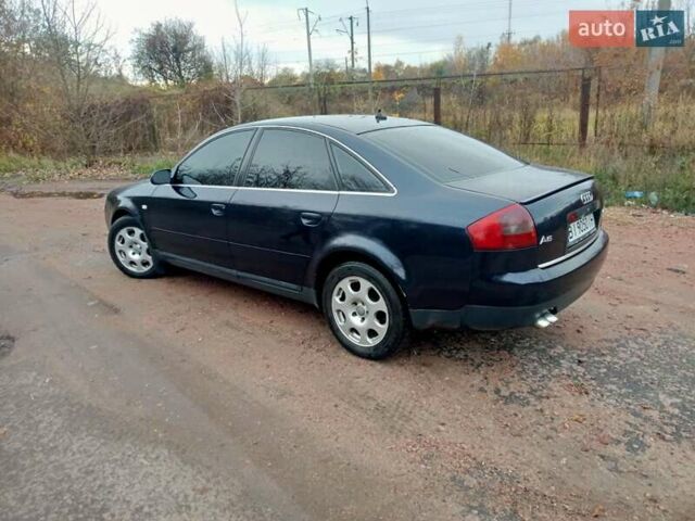 Синий Ауди А6, объемом двигателя 2.5 л и пробегом 384 тыс. км за 4700 $, фото 1 на Automoto.ua