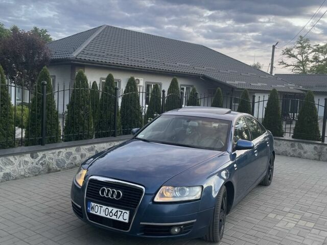 Синий Ауди А6, объемом двигателя 3 л и пробегом 456 тыс. км за 5000 $, фото 1 на Automoto.ua