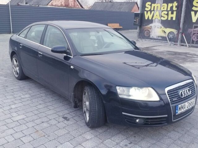 Синий Ауди А6, объемом двигателя 3 л и пробегом 350 тыс. км за 3000 $, фото 1 на Automoto.ua