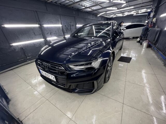 Синий Ауди А6, объемом двигателя 3 л и пробегом 94 тыс. км за 39500 $, фото 1 на Automoto.ua