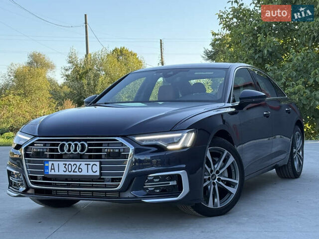 Ауди А6 2023 в Борисполе на Automoto.ua Синий Ауди А6, объемом двигателя 1.98 л и пробегом 29 тыс. км за 41999 $, фото 1 на Automoto.ua