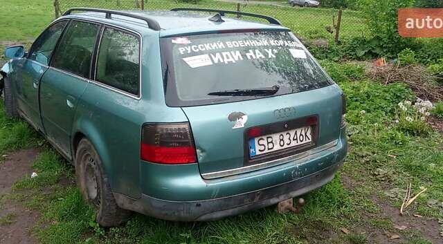 Зеленый Ауди А6, объемом двигателя 2.5 л и пробегом 190 тыс. км за 600 $, фото 1 на Automoto.ua