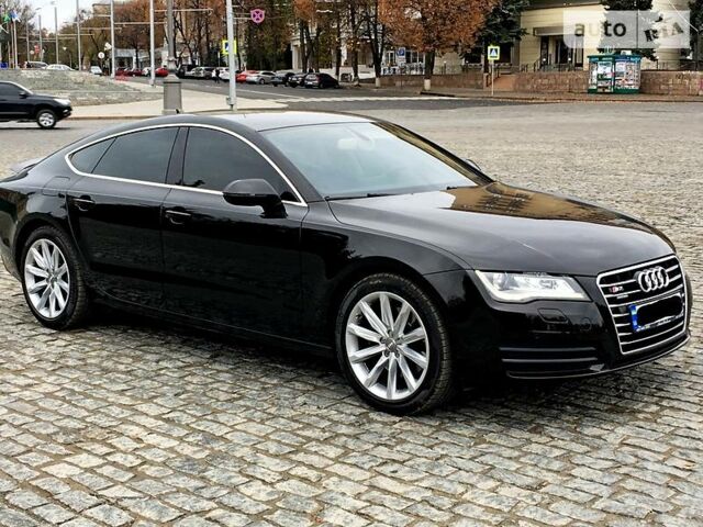 Черный Ауди A7 Sportback, объемом двигателя 3 л и пробегом 129 тыс. км за 29900 $, фото 1 на Automoto.ua