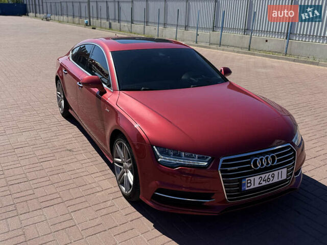 Красный Ауди A7 Sportback, объемом двигателя 3 л и пробегом 155 тыс. км за 18900 $, фото 1 на Automoto.ua