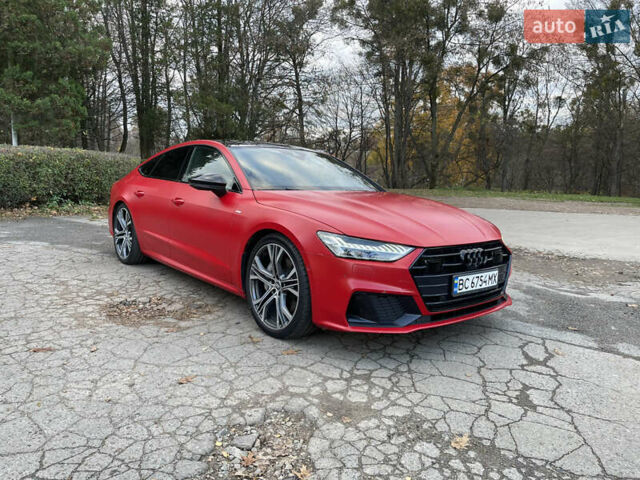 Красный Ауди A7 Sportback, объемом двигателя 3 л и пробегом 45 тыс. км за 57300 $, фото 1 на Automoto.ua