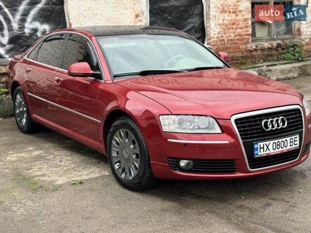 Красный Ауди А8, объемом двигателя 3 л и пробегом 190 тыс. км за 15000 $, фото 1 на Automoto.ua