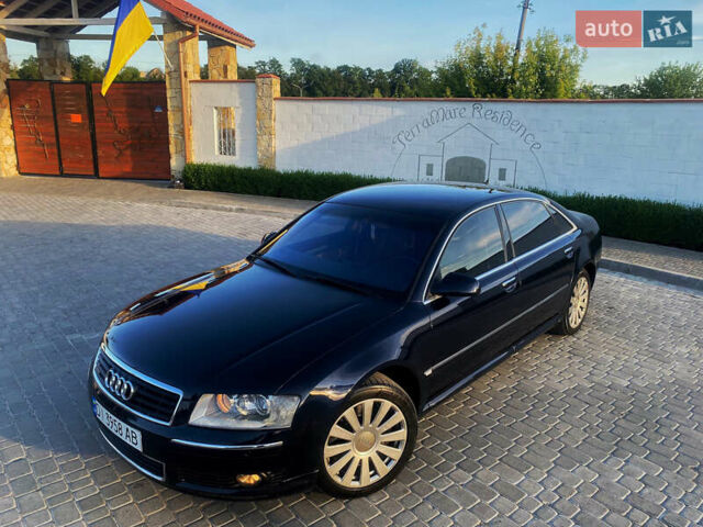 Синий Ауди А8, объемом двигателя 4.17 л и пробегом 220 тыс. км за 7450 $, фото 1 на Automoto.ua