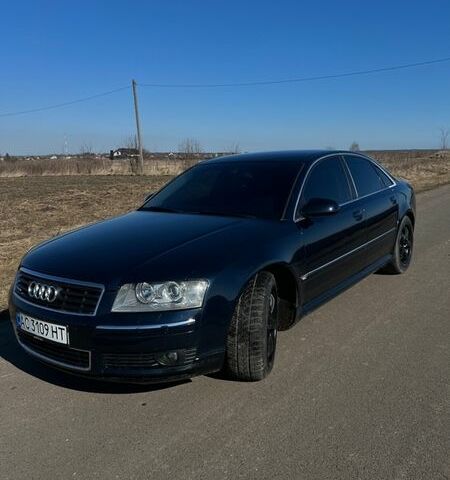 Синий Ауди А8, объемом двигателя 3.94 л и пробегом 293 тыс. км за 7500 $, фото 1 на Automoto.ua