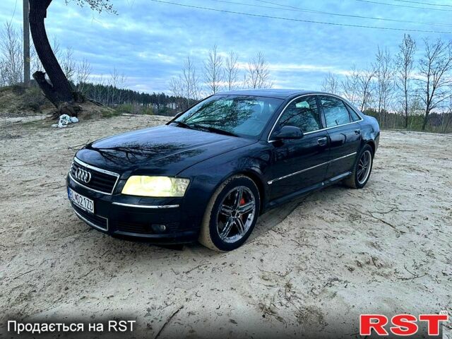 Синий Ауди А8, объемом двигателя 4 л и пробегом 308 тыс. км за 4000 $, фото 1 на Automoto.ua
