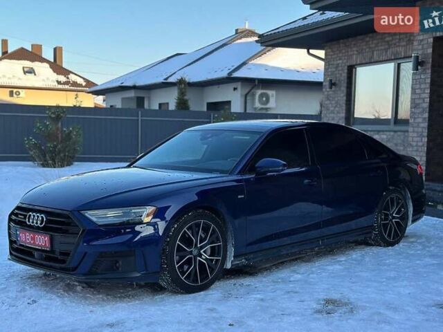 Синій Ауді A8, об'ємом двигуна 3 л та пробігом 47 тис. км за 47900 $, фото 1 на Automoto.ua