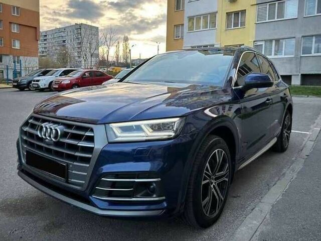 Синий Ауди Ку 5, объемом двигателя 2 л и пробегом 105 тыс. км за 19000 $, фото 1 на Automoto.ua