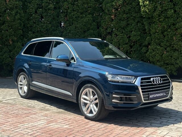 Синий Ауди Ку 7, объемом двигателя 3 л и пробегом 59 тыс. км за 47500 $, фото 1 на Automoto.ua