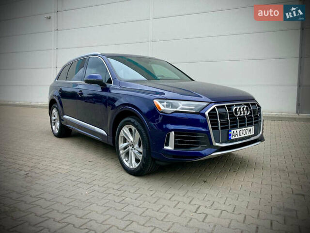 Ауди Ку 7 2020 в Киеве на Automoto.ua Синий Ауди Ку 7, объемом двигателя 3 л и пробегом 86 тыс. км за 49900 $, фото 1 на Automoto.ua