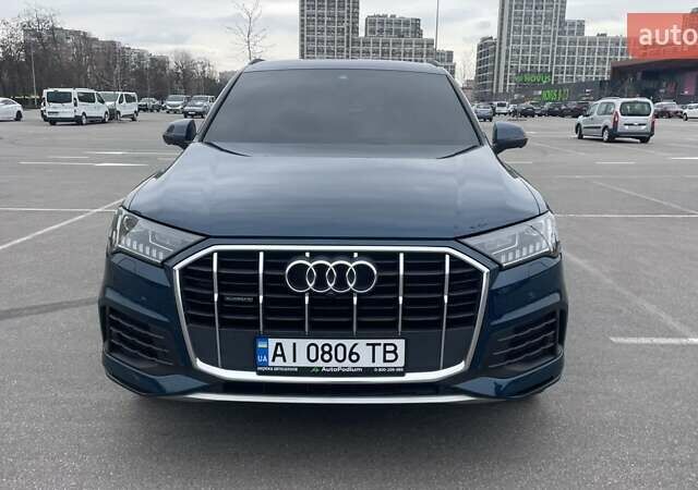Синий Ауди Ку 7, объемом двигателя 3 л и пробегом 70 тыс. км за 65000 $, фото 1 на Automoto.ua