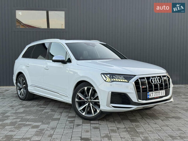 Белый Ауди SQ7, объемом двигателя 4 л и пробегом 49 тыс. км за 77500 $, фото 1 на Automoto.ua