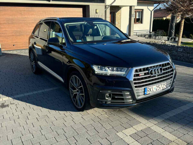 Синий Ауди SQ7, объемом двигателя 3.96 л и пробегом 227 тыс. км за 52249 $, фото 1 на Automoto.ua