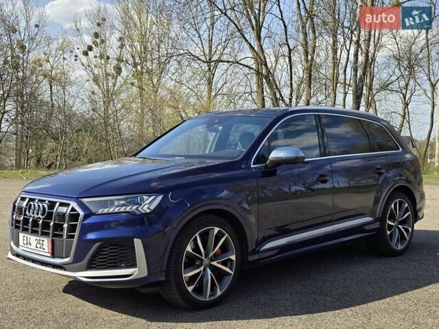 Синий Ауди SQ7, объемом двигателя 4 л и пробегом 182 тыс. км за 77500 $, фото 1 на Automoto.ua