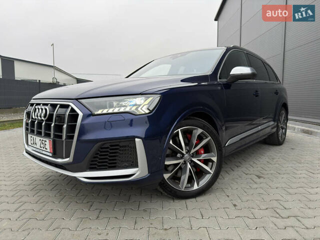 Синий Ауди SQ7, объемом двигателя 4 л и пробегом 185 тыс. км за 74999 $, фото 1 на Automoto.ua