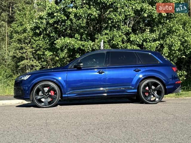 Синий Ауди SQ7, объемом двигателя 4 л и пробегом 136 тыс. км за 77000 $, фото 1 на Automoto.ua