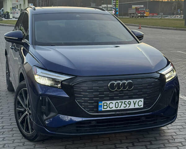 Синий Ауди Q4 e-tron, объемом двигателя 0 л и пробегом 76 тыс. км за 26800 $, фото 1 на Automoto.ua
