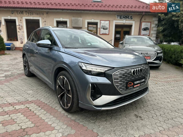 Синий Ауди Q4 e-tron, объемом двигателя 0 л и пробегом 17 тыс. км за 34900 $, фото 1 на Automoto.ua