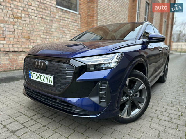 Синий Ауди Q4 e-tron, объемом двигателя 0 л и пробегом 12 тыс. км за 32000 $, фото 1 на Automoto.ua