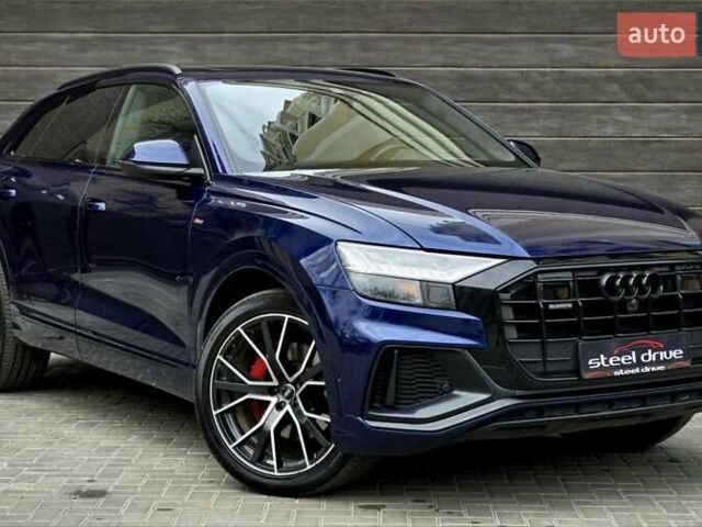 Синий Ауди Q8, объемом двигателя 3 л и пробегом 84 тыс. км за 47999 $, фото 1 на Automoto.ua