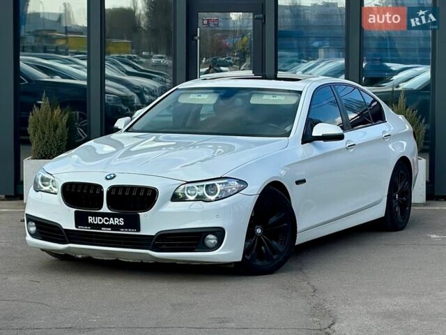 Белый БМВ 5 Серия, объемом двигателя 2 л и пробегом 154 тыс. км за 14699 $, фото 1 на Automoto.ua