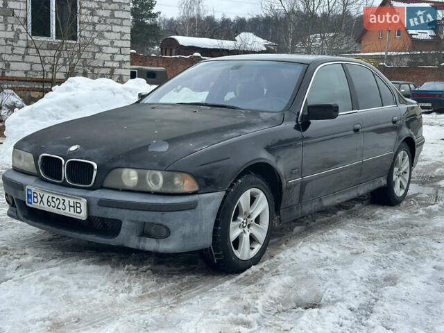 Черный БМВ 5 Серия, объемом двигателя 2.5 л и пробегом 370 тыс. км за 2800 $, фото 1 на Automoto.ua